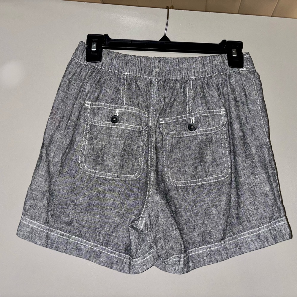 Maurices Gray High-Waist Button Front Sailor Shorts - Picture 2 of 6